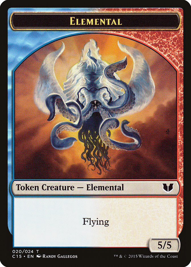 Drake // Elemental (020) Double-Sided Token [Commander 2015 Tokens] | Impulse Games and Hobbies