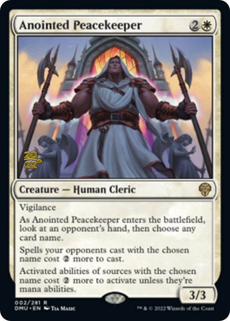 Anointed Peacekeeper [Dominaria United Prerelease Promos] | Impulse Games and Hobbies