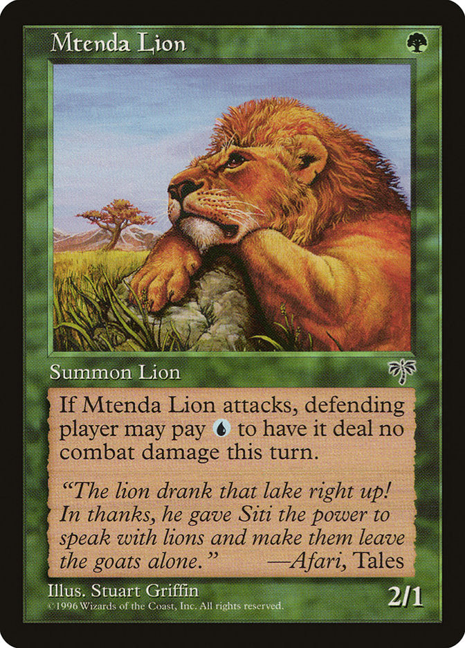 Mtenda Lion [Mirage] | Impulse Games and Hobbies