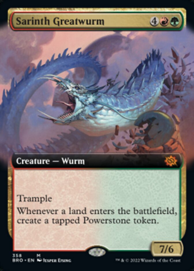 Sarinth Greatwurm (Extended Art) [The Brothers' War] | Impulse Games and Hobbies