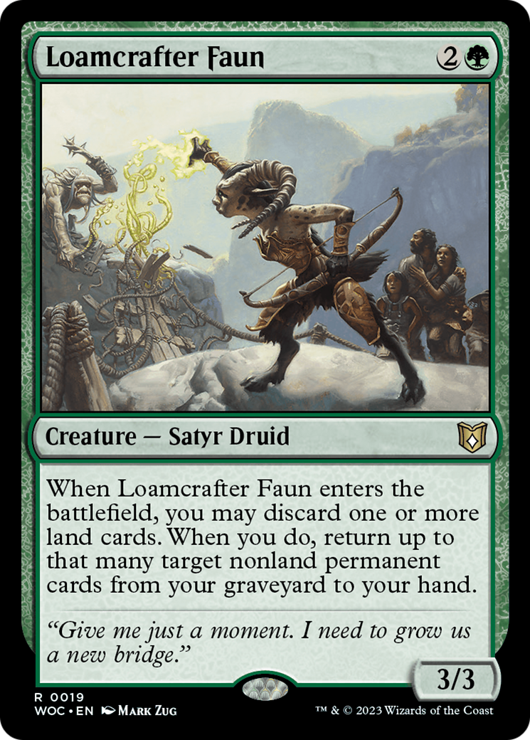 Loamcrafter Faun [Wilds of Eldraine Commander] | Impulse Games and Hobbies