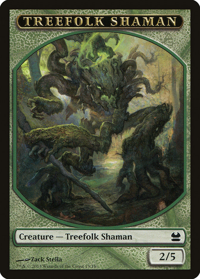 Treefolk Shaman Token [Modern Masters Tokens] | Impulse Games and Hobbies