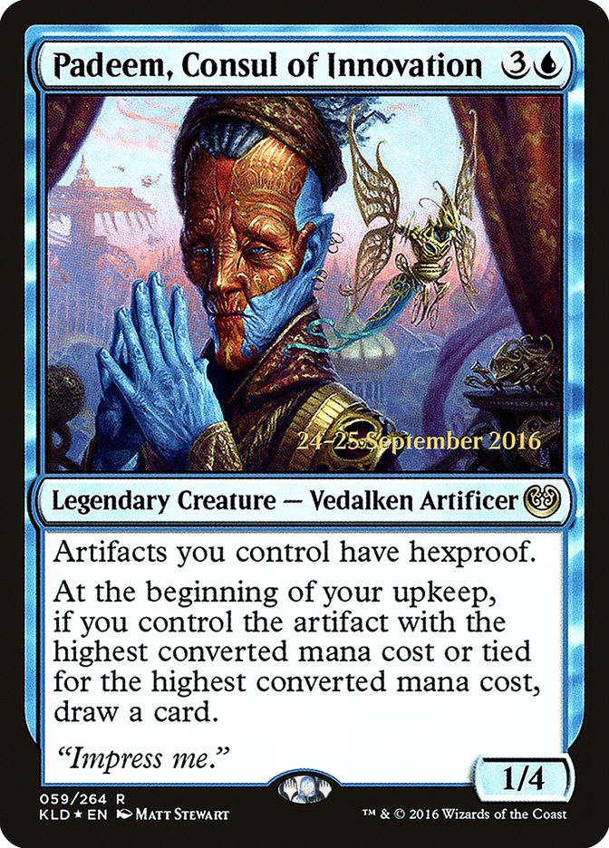 Padeem, Consul of Innovation  [Kaladesh Prerelease Promos] | Impulse Games and Hobbies