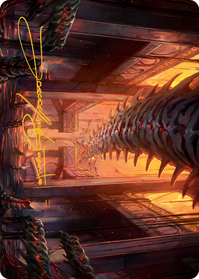 Bloodfell Caves Art Card (Gold-Stamped Signature) [March of the Machine Art Series] | Impulse Games and Hobbies