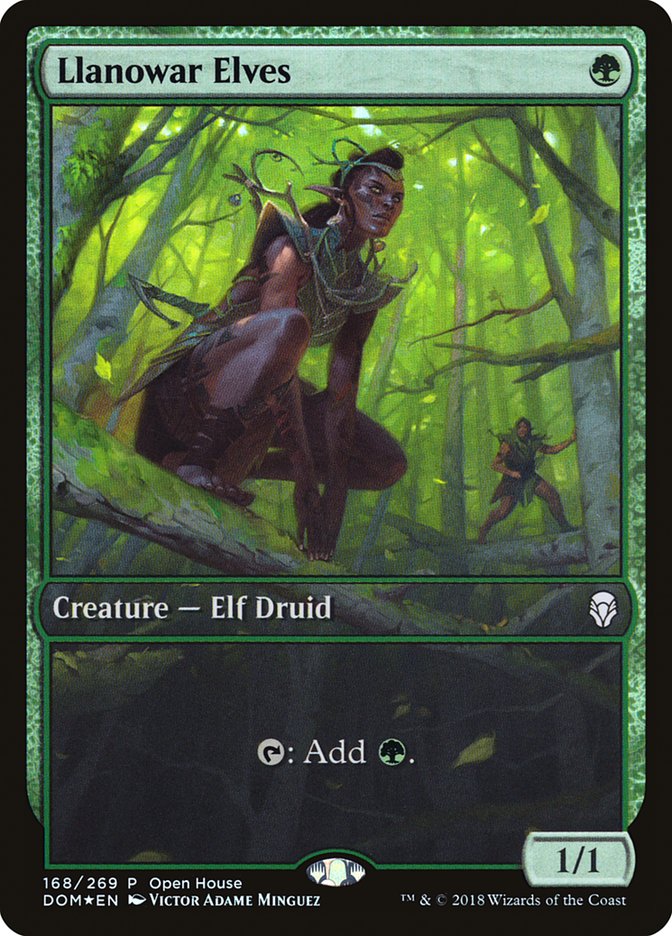 Llanowar Elves (Open House) [Dominaria Promos] | Impulse Games and Hobbies