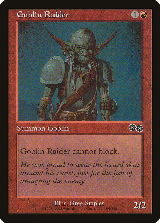 Goblin Raider [Urza's Saga] | Impulse Games and Hobbies