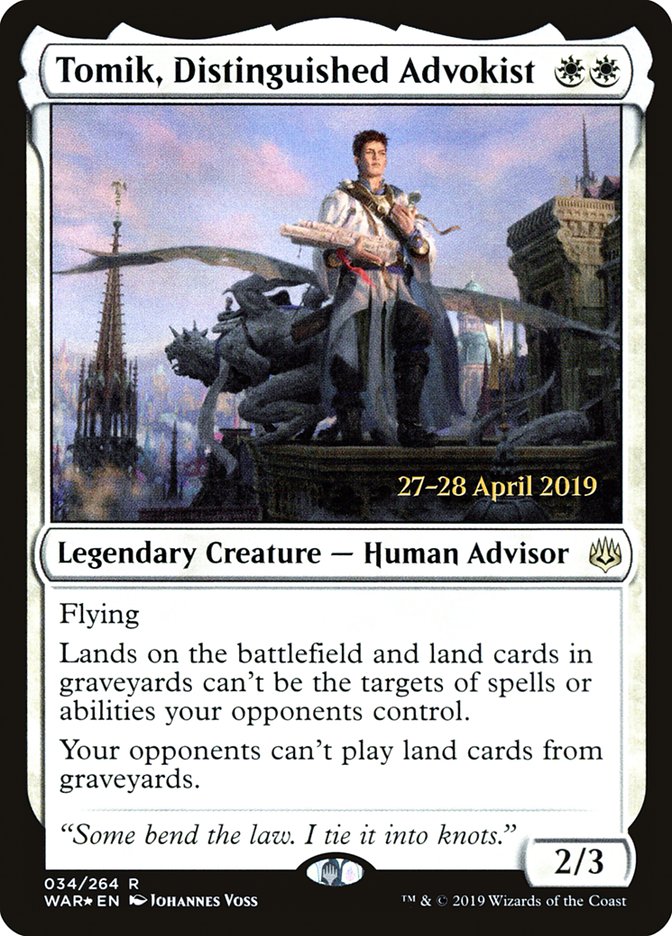 Tomik, Distinguished Advokist  [War of the Spark Prerelease Promos] | Impulse Games and Hobbies