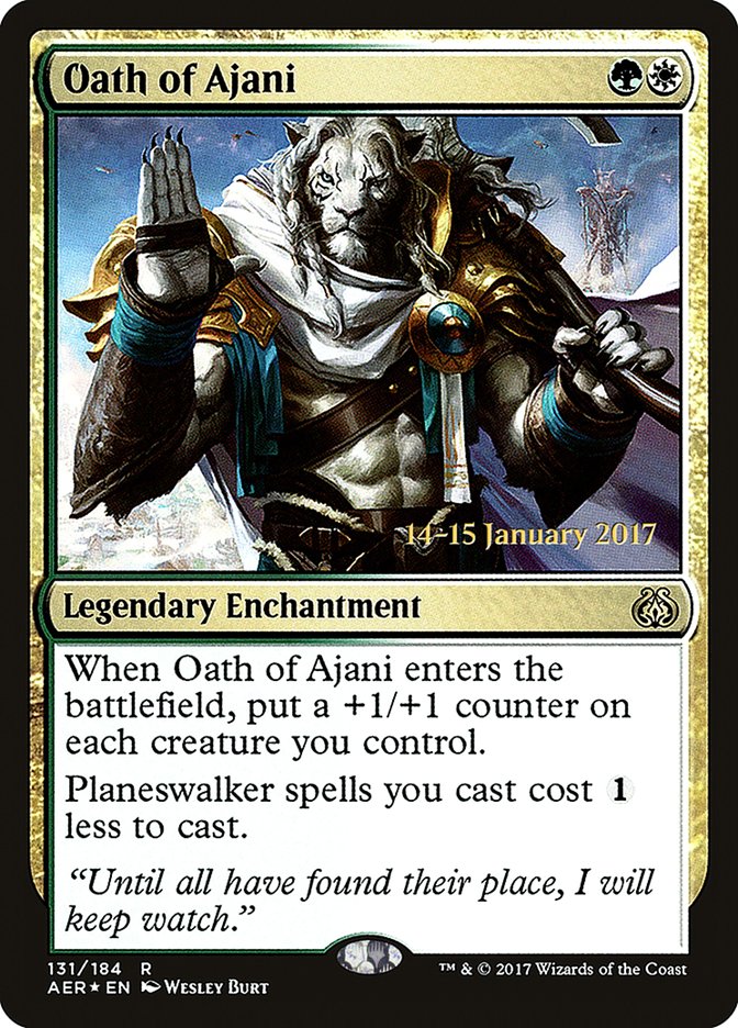 Oath of Ajani [Aether Revolt Prerelease Promos] | Impulse Games and Hobbies