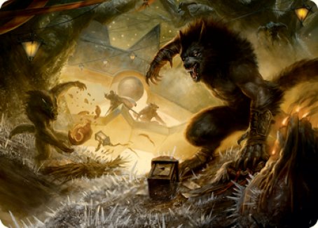 Storm the Festival Art Card [Innistrad: Midnight Hunt Art Series] | Impulse Games and Hobbies