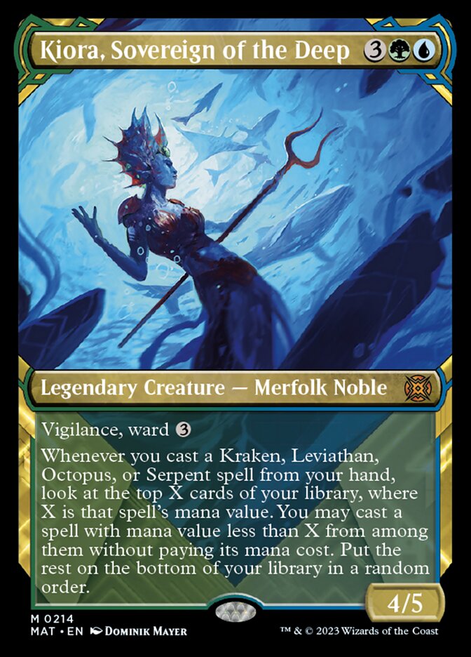 Kiora, Sovereign of the Deep (Showcase Halo Foil) [March of the Machine: The Aftermath] | Impulse Games and Hobbies