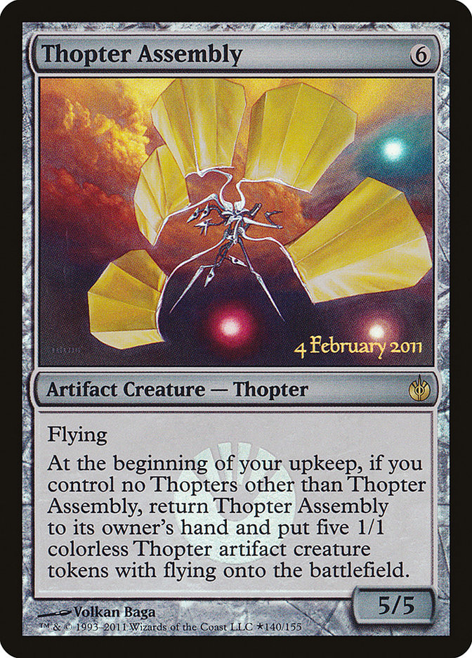 Thopter Assembly [Mirrodin Besieged Prerelease Promos] | Impulse Games and Hobbies