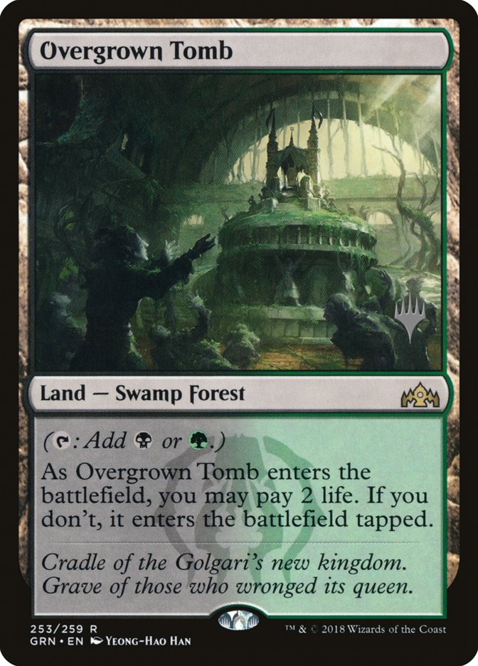 Overgrown Tomb (Promo Pack) [Guilds of Ravnica Promos] | Impulse Games and Hobbies