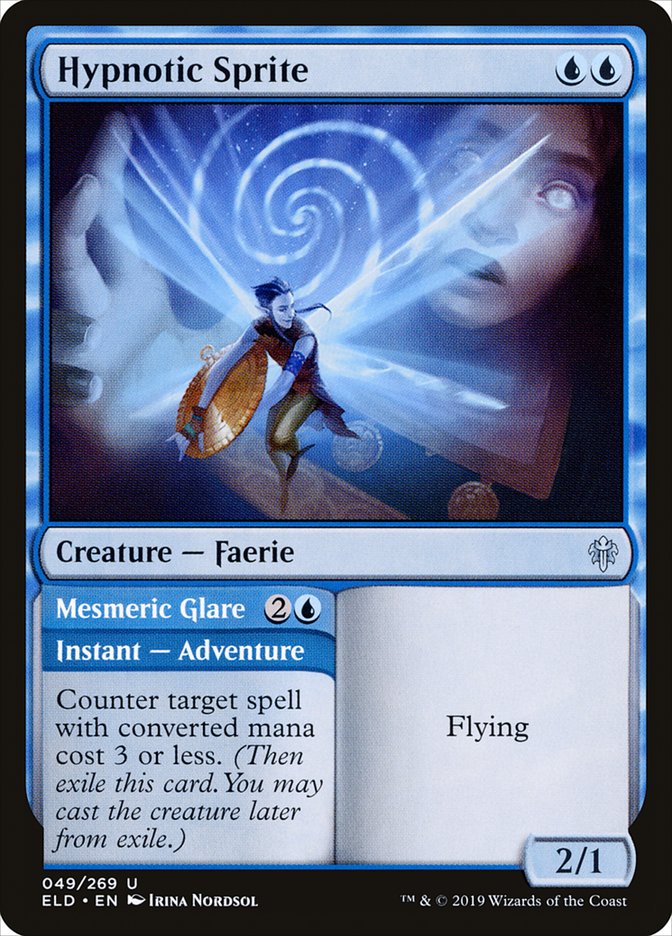 Hypnotic Sprite // Mesmeric Glare [Throne of Eldraine] | Impulse Games and Hobbies