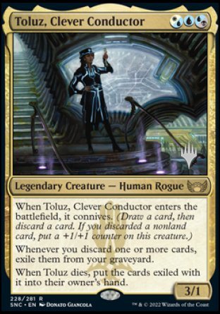 Toluz, Clever Conductor (Promo Pack) [Streets of New Capenna Promos] | Impulse Games and Hobbies