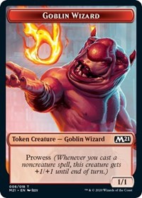 Goblin Wizard // Treasure Double-sided Token [Core Set 2021 Tokens] | Impulse Games and Hobbies