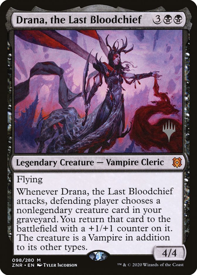 Drana, the Last Bloodchief (Promo Pack) [Zendikar Rising Promos] | Impulse Games and Hobbies