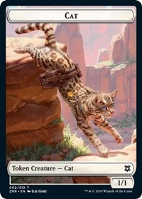 Cat // Hydra Double-sided Token [Zendikar Rising Tokens] | Impulse Games and Hobbies