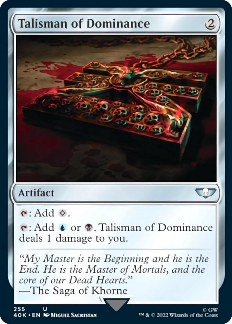 Talisman of Dominance (255) (Surge Foil) [Universes Beyond: Warhammer 40,000] | Impulse Games and Hobbies