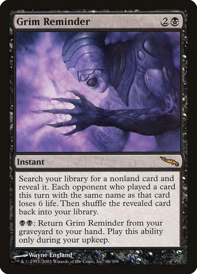 Grim Reminder [Mirrodin] | Impulse Games and Hobbies