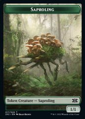 Saproling // Monk Double-sided Token [Double Masters 2022 Tokens] | Impulse Games and Hobbies