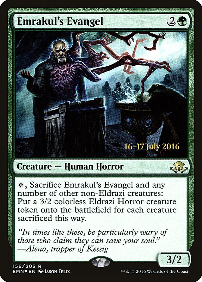 Emrakul's Evangel [Eldritch Moon Prerelease Promos] | Impulse Games and Hobbies