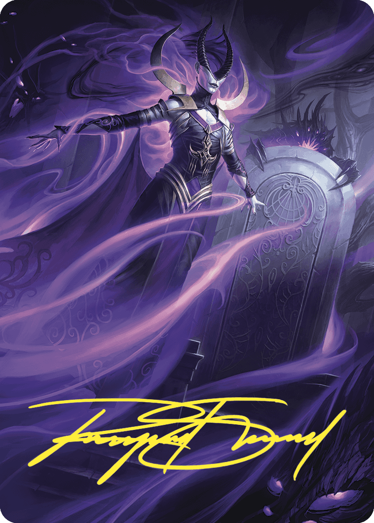 Ashiok, Wicked Manipulator Art Card (10/81) (Gold-Stamped Signature) [Wilds of Eldraine Art Series] | Impulse Games and Hobbies