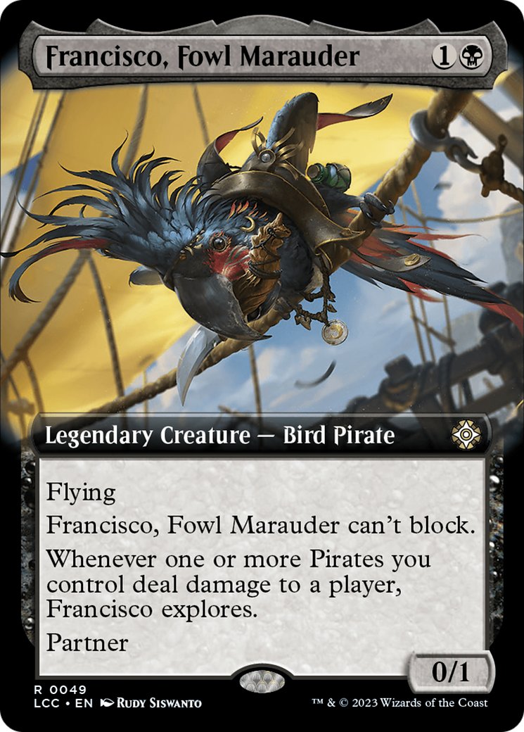 Francisco, Fowl Marauder (Extended Art) [The Lost Caverns of Ixalan Commander] | Impulse Games and Hobbies