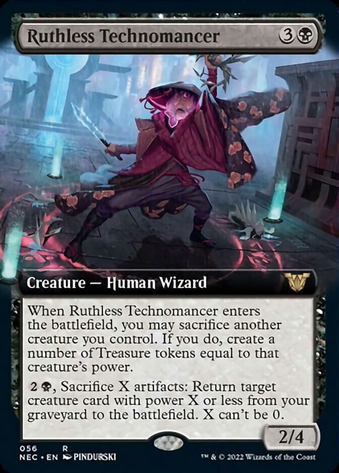 Ruthless Technomancer (Extended) [Kamigawa: Neon Dynasty Commander] | Impulse Games and Hobbies