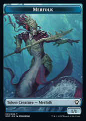 Saproling // Merfolk Double-sided Token [Dominaria United Tokens] | Impulse Games and Hobbies