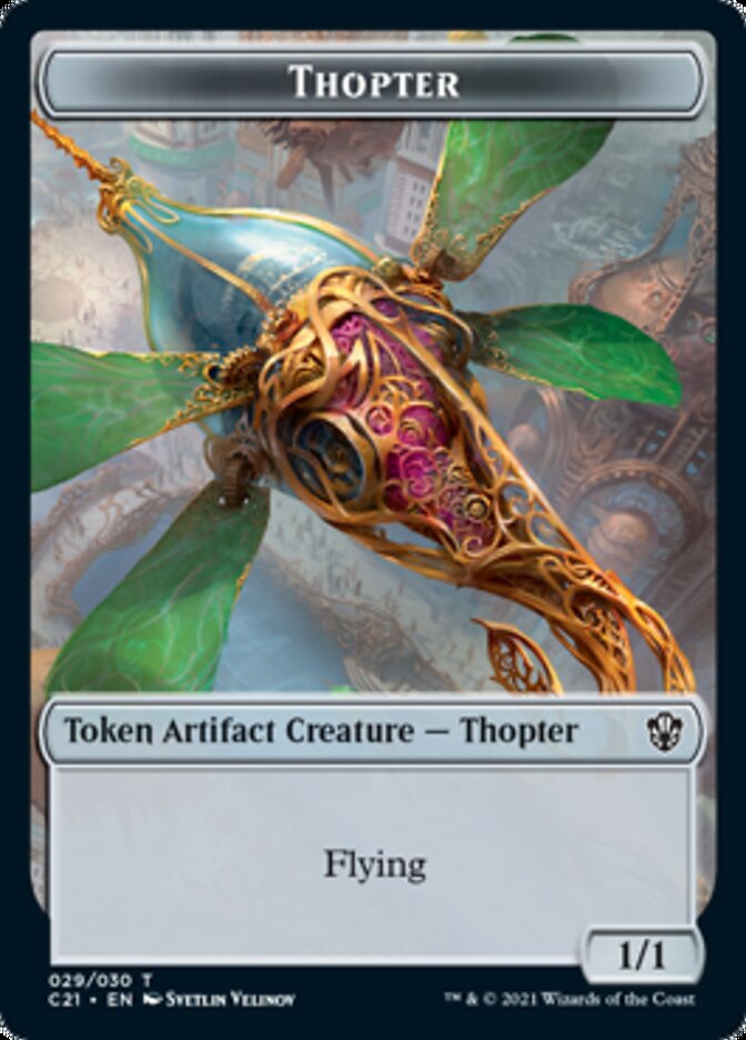 Golem (026) // Thopter Token [Commander 2021 Tokens] | Impulse Games and Hobbies