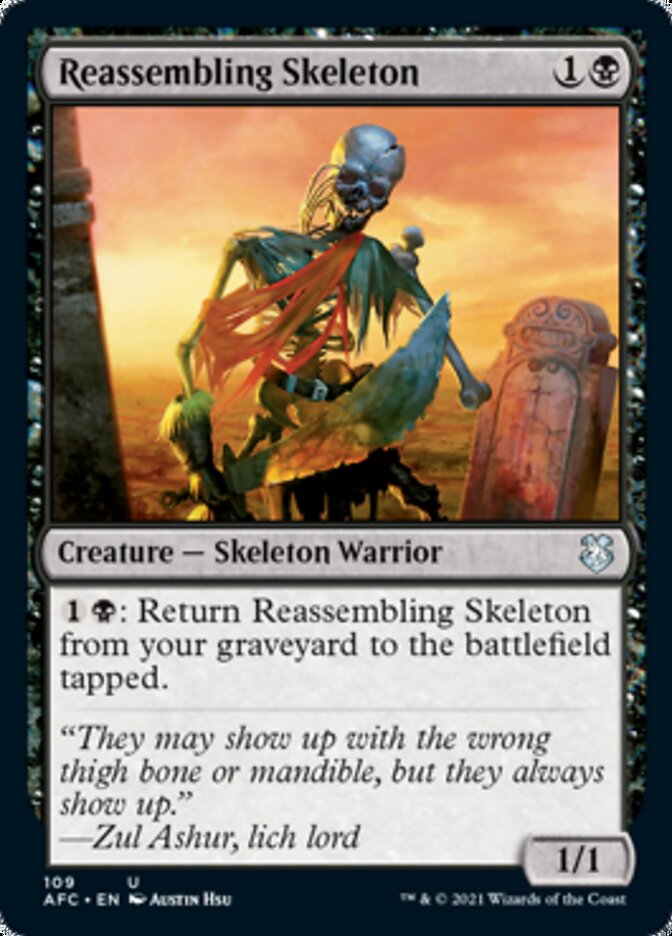 Reassembling Skeleton [Dungeons & Dragons: Adventures in the Forgotten Realms Commander] | Impulse Games and Hobbies