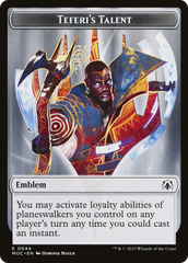 Elemental (02) // Teferi's Talent Emblem Double-Sided Token [March of the Machine Commander Tokens] | Impulse Games and Hobbies