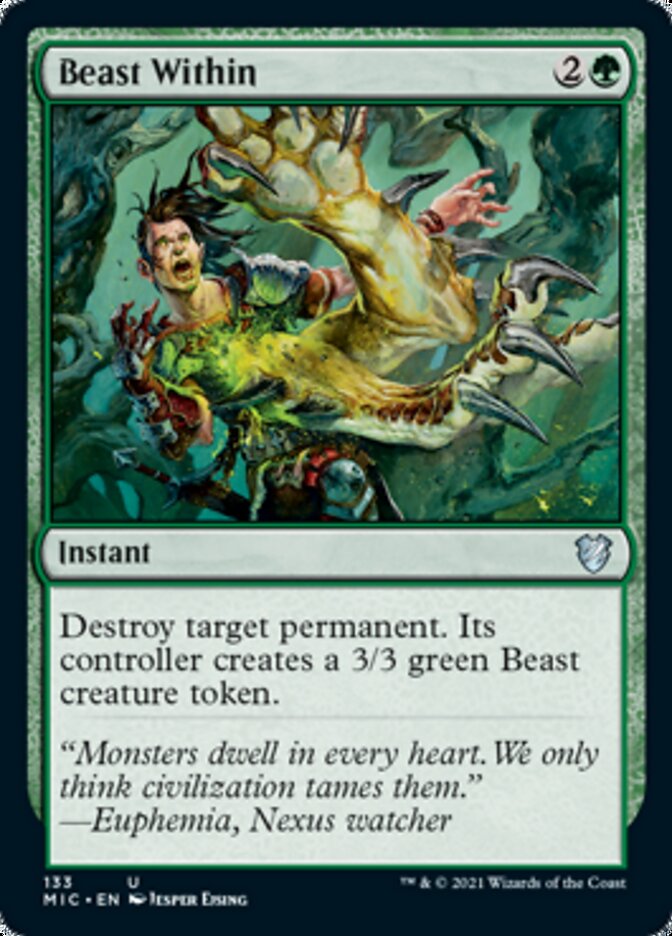 Beast Within [Innistrad: Midnight Hunt Commander] | Impulse Games and Hobbies