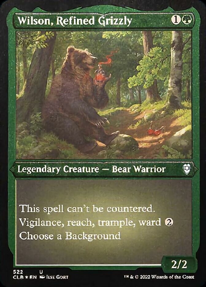 Wilson, Refined Grizzly (Foil Etched) [Commander Legends: Battle for Baldur's Gate] | Impulse Games and Hobbies