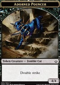 Adorned Pouncer // Warrior Double-sided Token [Hour of Devastation Tokens] | Impulse Games and Hobbies