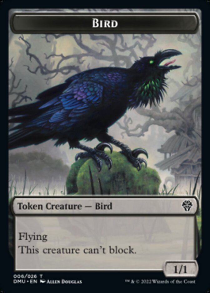 Bird (002) // Bird (006) Double-sided Token [Dominaria United Tokens] | Impulse Games and Hobbies