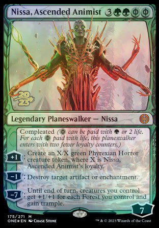 Nissa, Ascended Animist [Phyrexia: All Will Be One Prerelease Promos] | Impulse Games and Hobbies