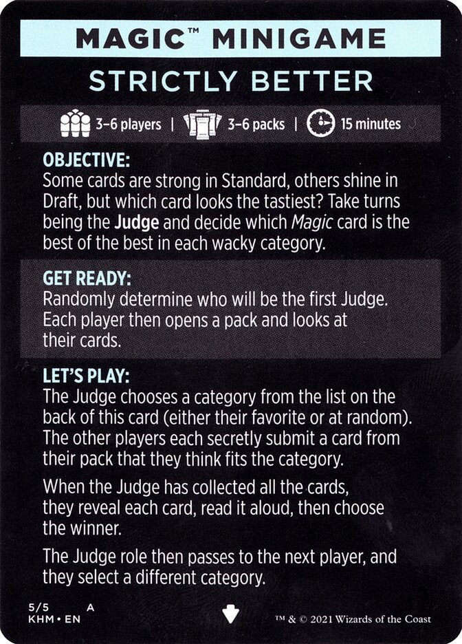 Strictly Better (Magic Minigame) [Kaldheim Minigame] | Impulse Games and Hobbies