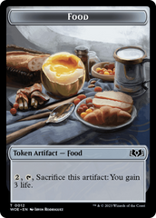 Faerie // Food (0012) Double-Sided Token [Wilds of Eldraine Tokens] | Impulse Games and Hobbies