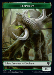 Elephant // Soldier Token [Commander Legends Tokens] | Impulse Games and Hobbies