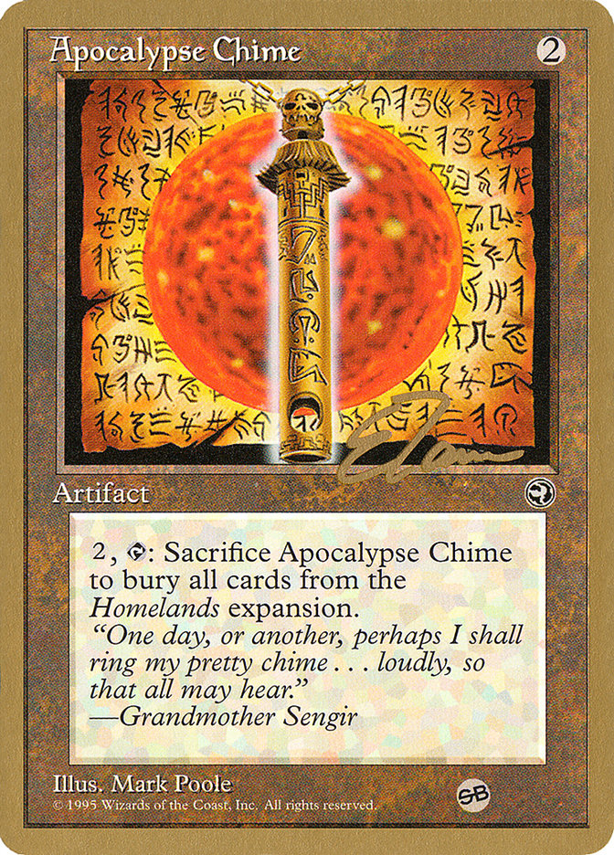 Apocalypse Chime (Eric Tam) (SB) [Pro Tour Collector Set] | Impulse Games and Hobbies