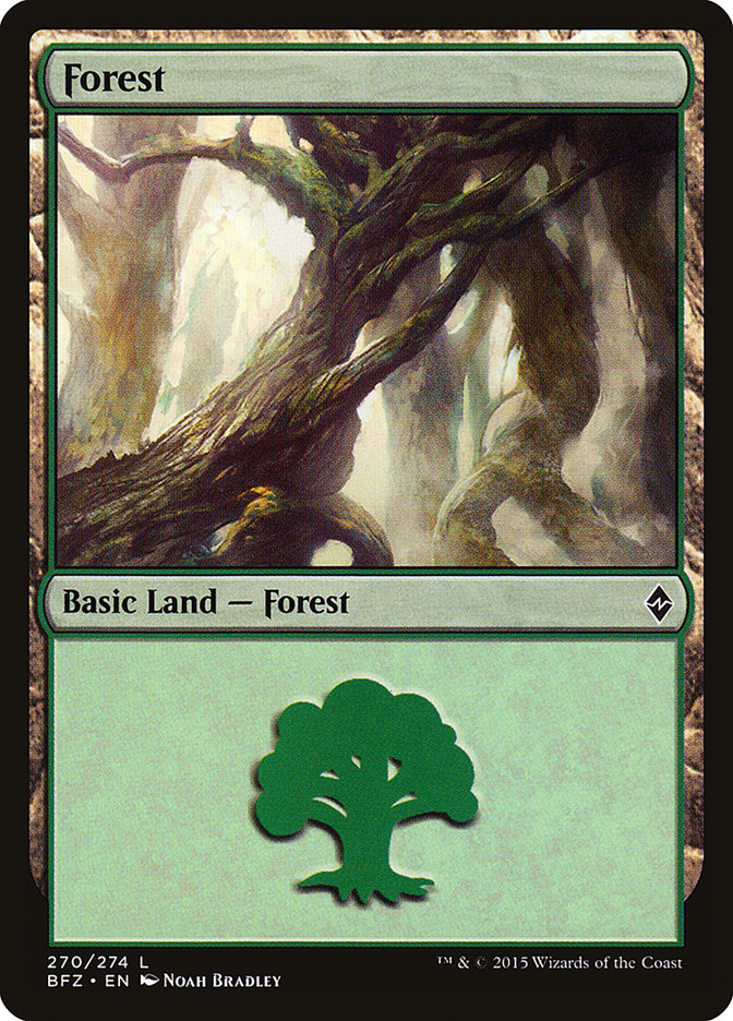Forest (270) [Battle for Zendikar] | Impulse Games and Hobbies