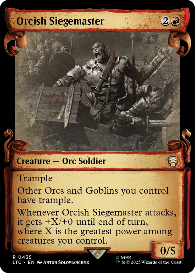 Orcish Siegemaster [The Lord of the Rings: Tales of Middle-Earth Commander Showcase Scrolls] | Impulse Games and Hobbies