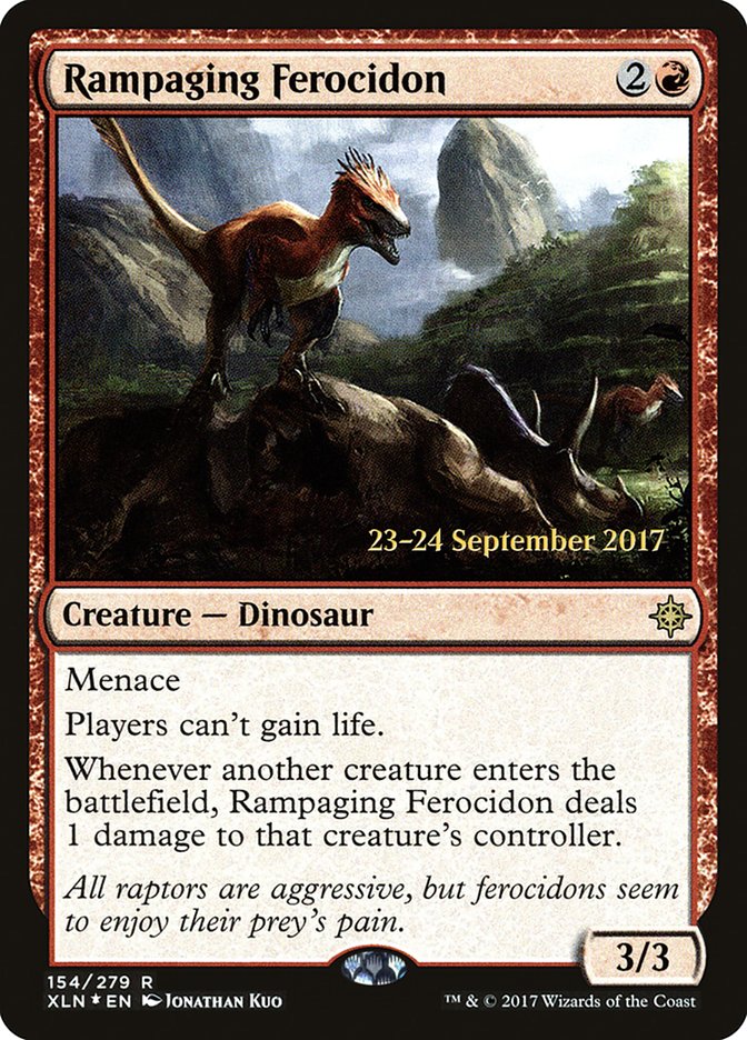 Rampaging Ferocidon [Ixalan Prerelease Promos] | Impulse Games and Hobbies