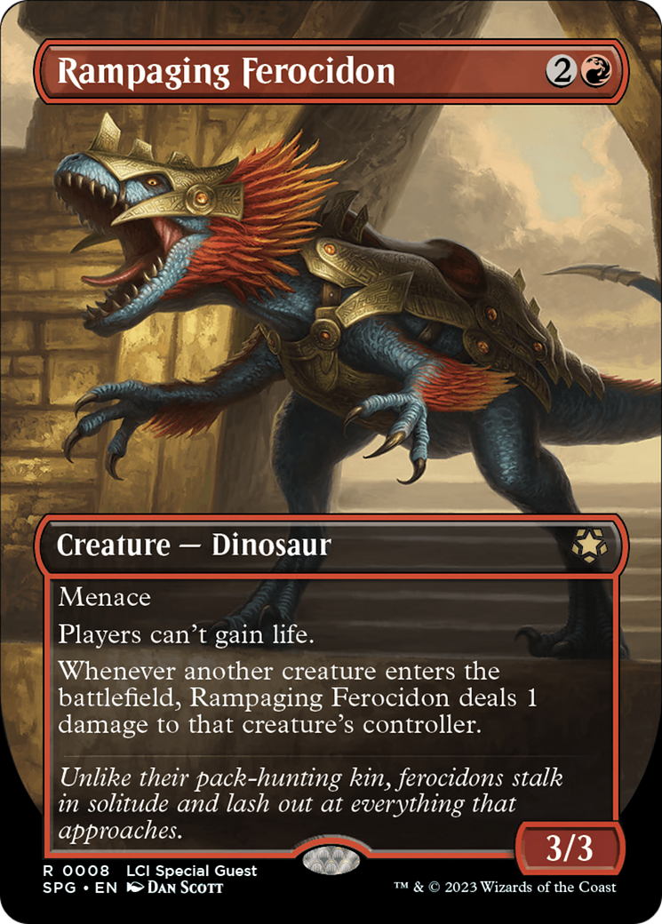 Rampaging Ferocidon (Borderless) [The Lost Caverns of Ixalan Special Guests] | Impulse Games and Hobbies