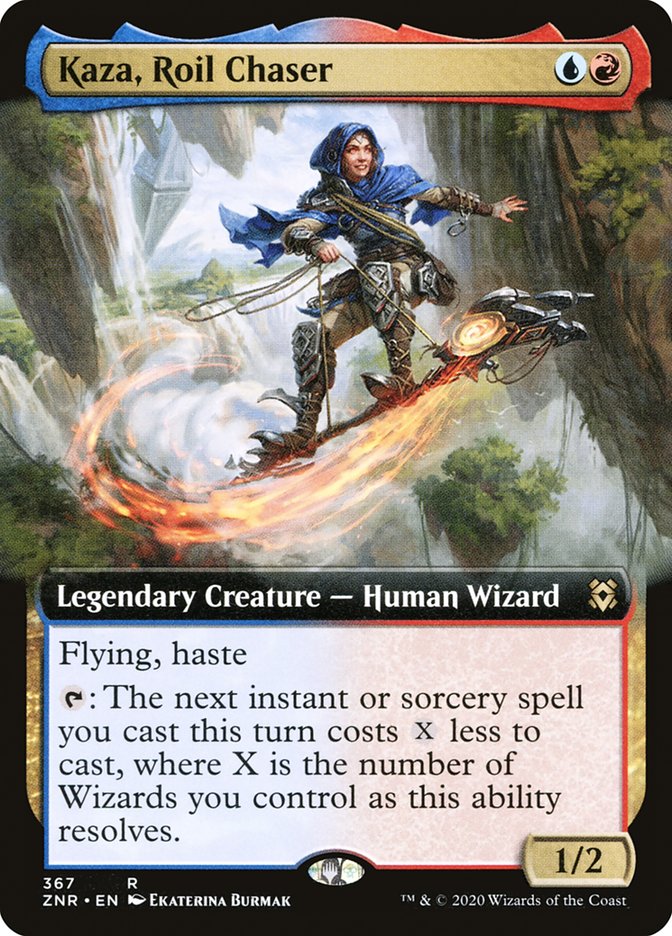 Kaza, Roil Chaser (Extended Art) [Zendikar Rising] | Impulse Games and Hobbies