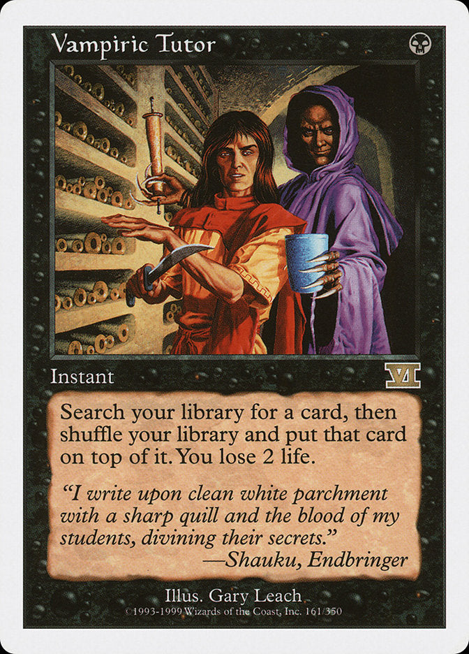 Vampiric Tutor [Classic Sixth Edition] | Impulse Games and Hobbies