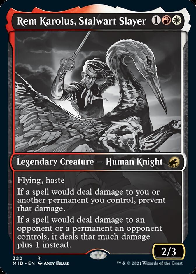Rem Karolus, Stalwart Slayer (Showcase Eternal Night) [Innistrad: Midnight Hunt] | Impulse Games and Hobbies