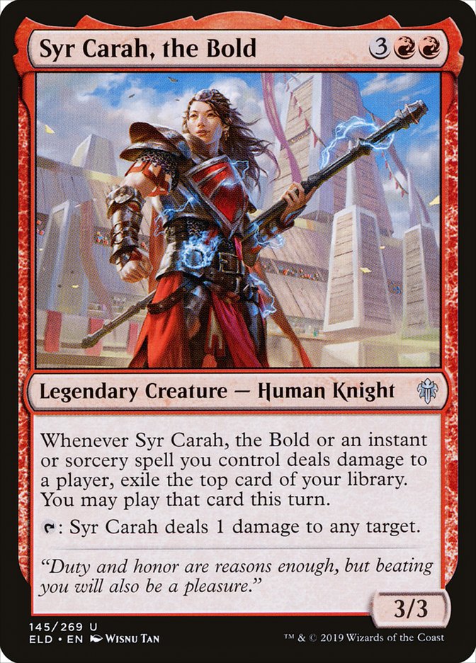 Syr Carah, the Bold [Throne of Eldraine] | Impulse Games and Hobbies