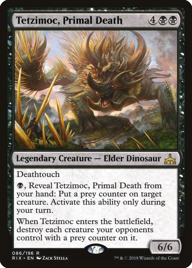 Tetzimoc, Primal Death [Rivals of Ixalan] | Impulse Games and Hobbies